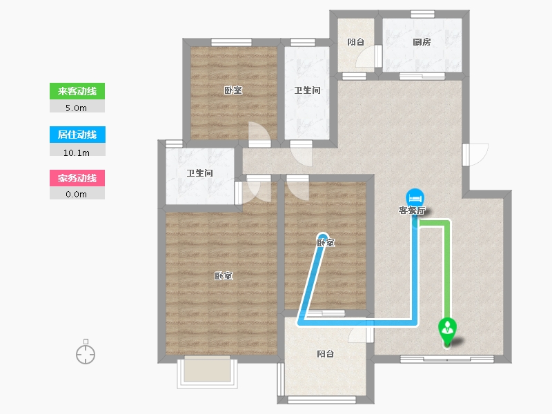 河北省-邯郸市-京地莱茵堡-103.60-户型库-动静线