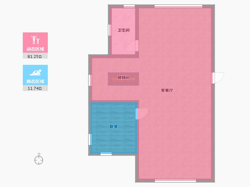 辽宁省-大连市-青澜山-84.62-户型库-动静分区