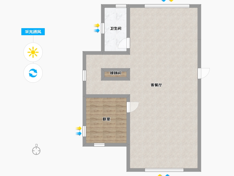 辽宁省-大连市-青澜山-84.62-户型库-采光通风