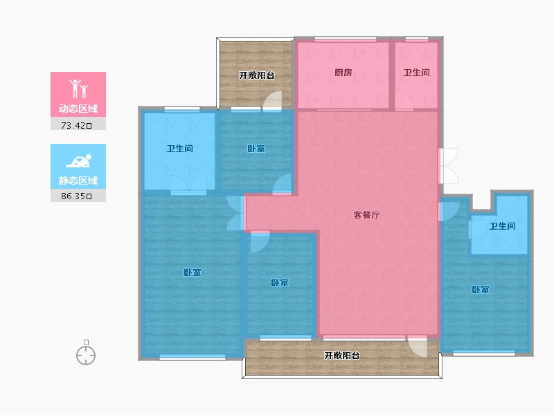 河北省-邢台市-皓顺和-165.17-户型库-动静分区