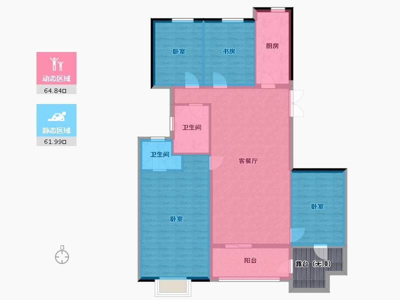 河北省-邢台市-邢台恒大悦府-120.94-户型库-动静分区