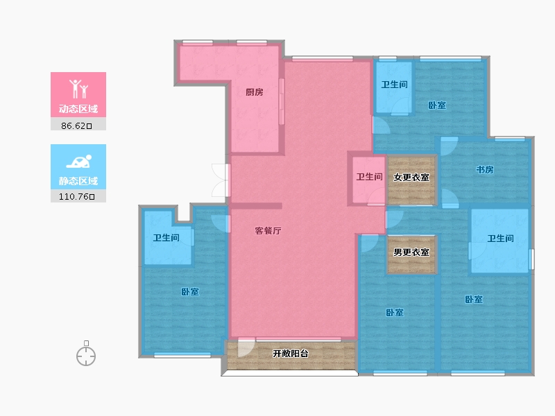 河北省-邢台市-皓顺和-194.76-户型库-动静分区