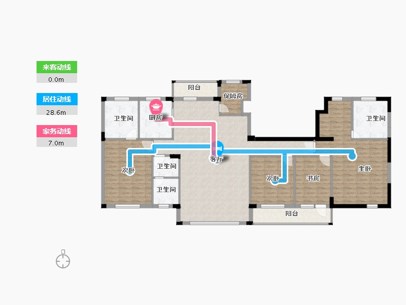 辽宁省-大连市-金悦湾-153.79-户型库-动静线