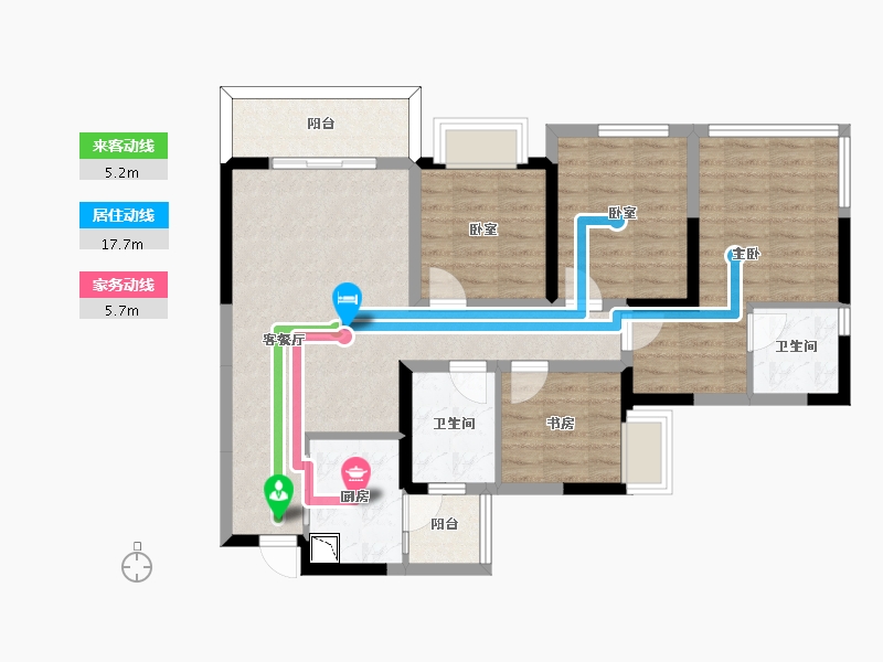 四川省-成都市-川港合作示范园-87.86-户型库-动静线