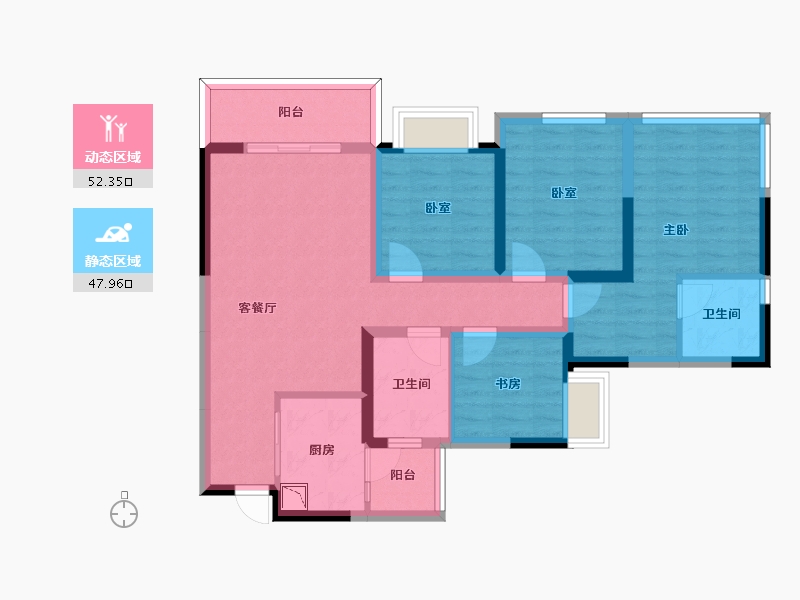 四川省-成都市-川港合作示范园-87.86-户型库-动静分区