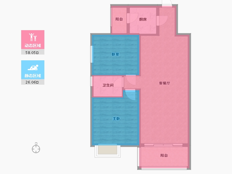 河北省-邯郸市-京地莱茵堡-75.64-户型库-动静分区