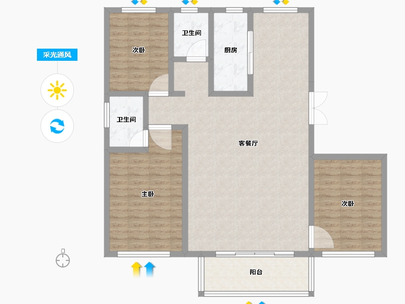 河北省-承德市-翰林府-114.02-户型库-采光通风