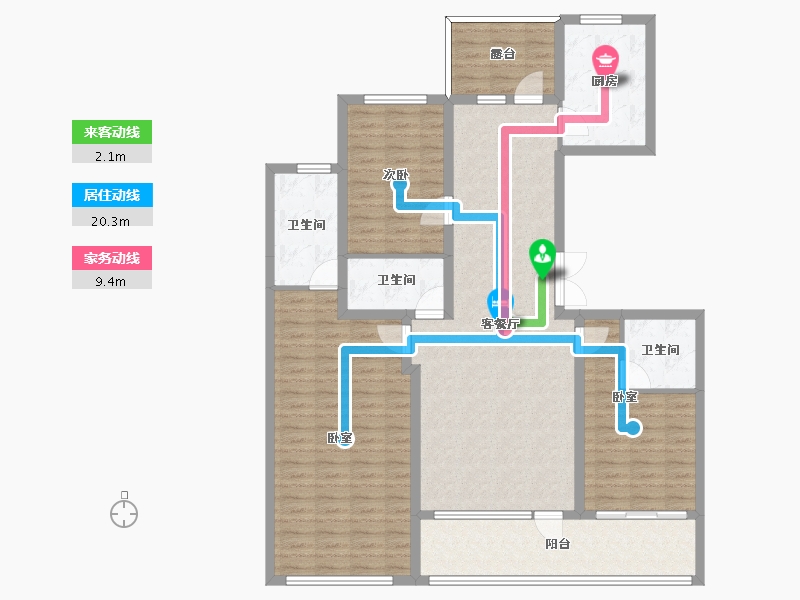 河北省-邢台市-皓顺和-130.39-户型库-动静线