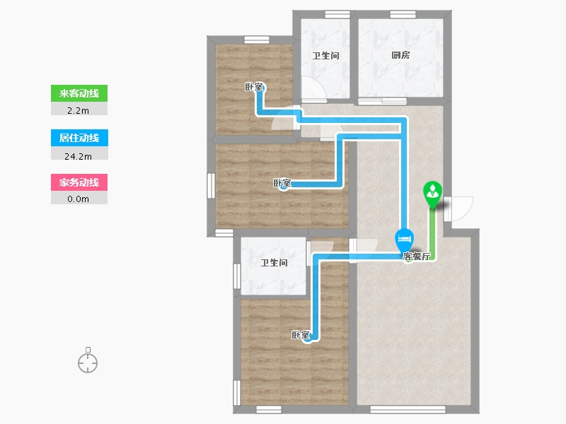 辽宁省-沈阳市-中海半山华府-78.67-户型库-动静线