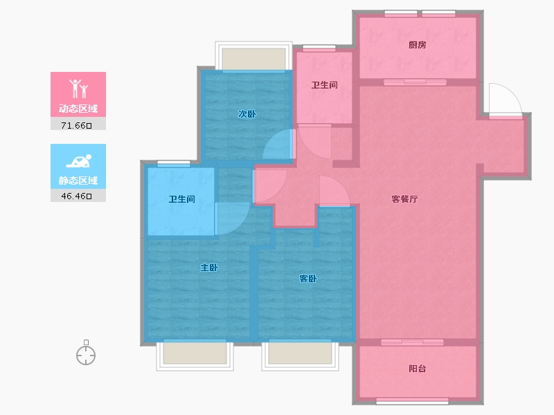 江苏省-无锡市-无锡融创文旅城-106.00-户型库-动静分区