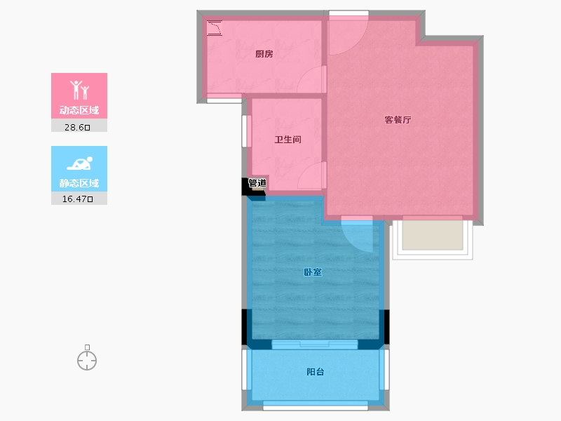 江苏省-无锡市-融侨悦府-40.00-户型库-动静分区