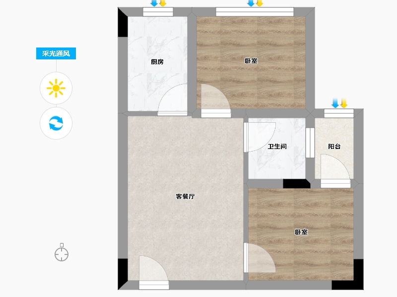 贵州省-遵义市-尧龙云海-36.39-户型库-采光通风