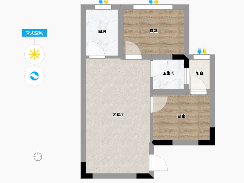 贵州省-遵义市-尧龙云海-38.11-户型库-采光通风