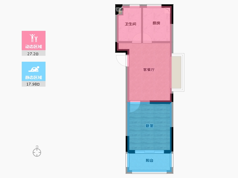 江苏省-无锡市-融侨悦府-40.00-户型库-动静分区