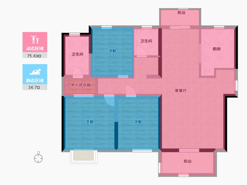 河南省-商丘市-绿地城5区-100.00-户型库-动静分区