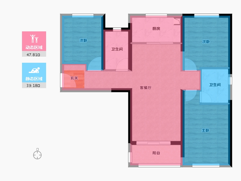 云南省-昆明市-保利中航玺樾-77.01-户型库-动静分区