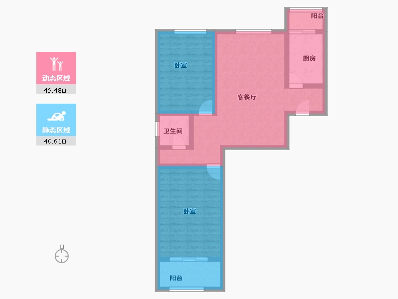 甘肃省-兰州市-美达花苑-79.91-户型库-动静分区