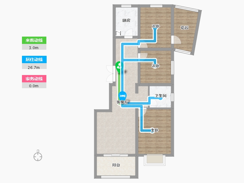 陕西省-榆林市-文庭雅苑-87.09-户型库-动静线