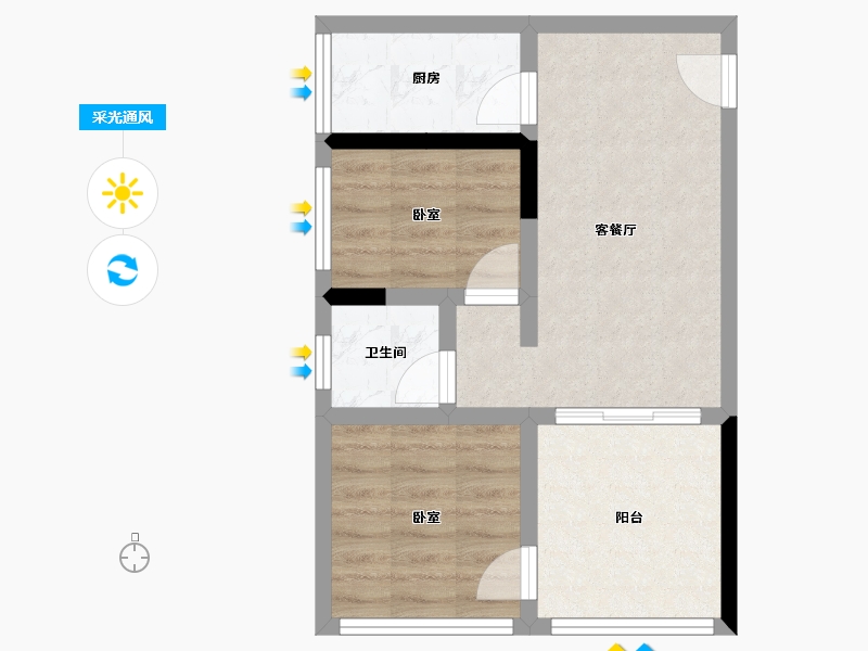 贵州省-遵义市-尧龙云海-47.31-户型库-采光通风