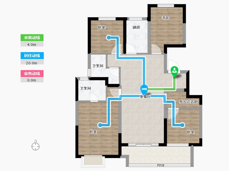 江苏省-徐州市-中南樾府-101.00-户型库-动静线