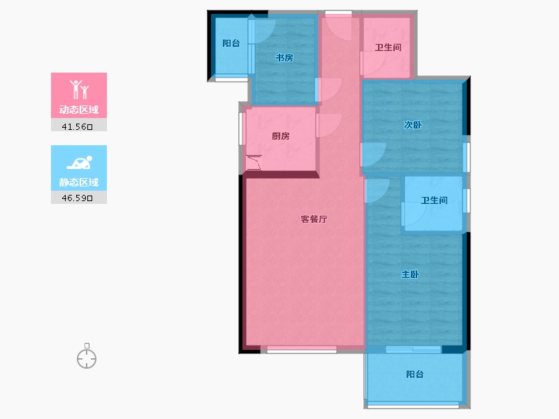 福建省-龙岩市-兴想江山名筑-79.00-户型库-动静分区