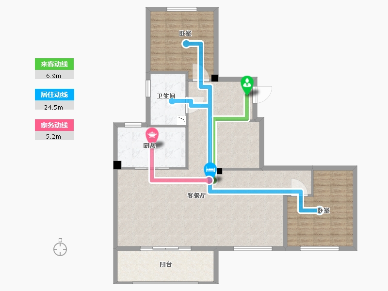 江苏省-无锡市-融创敔山桃源-121.97-户型库-动静线