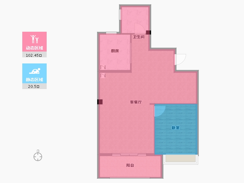 江苏省-无锡市-融创敔山桃源-113.97-户型库-动静分区