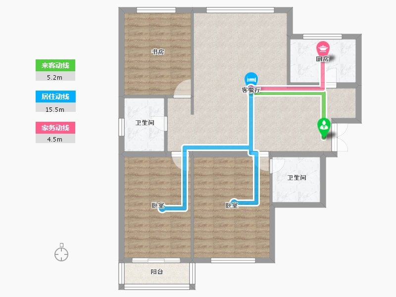 山西省-大同市-桐城新林-96.29-户型库-动静线