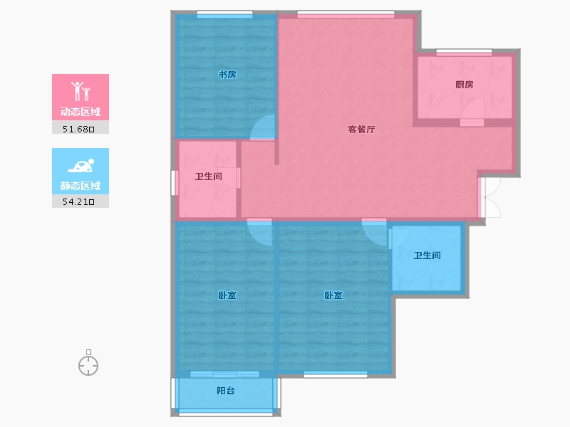 山西省-大同市-桐城新林-96.29-户型库-动静分区