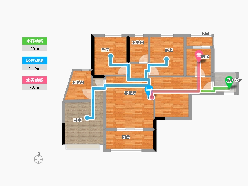 安徽省-宿州市-彼岸星城·融耀-90.00-户型库-动静线