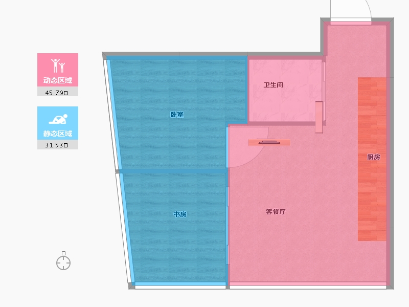 江苏省-南京市-沣麟公园壹号-72.01-户型库-动静分区