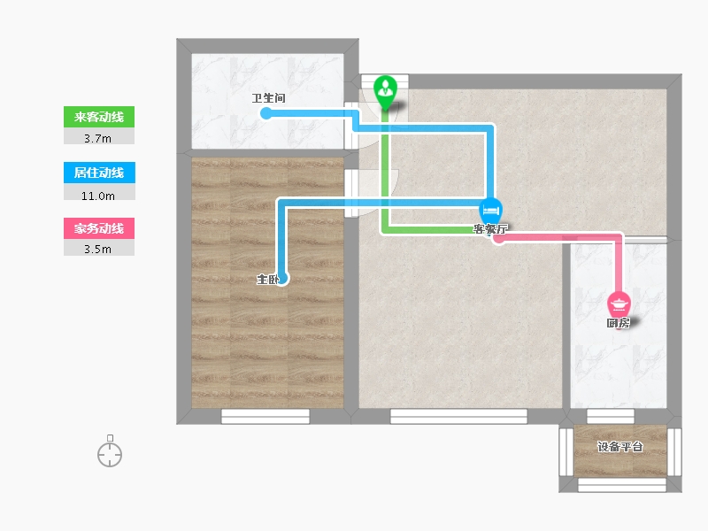 黑龙江省-哈尔滨市-汇龙·拾光里-44.24-户型库-动静线