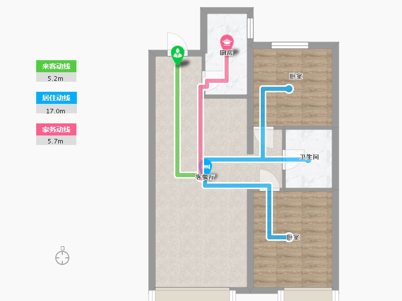 辽宁省-抚顺市-电建地产海赋外滩澋苑-62.31-户型库-动静线