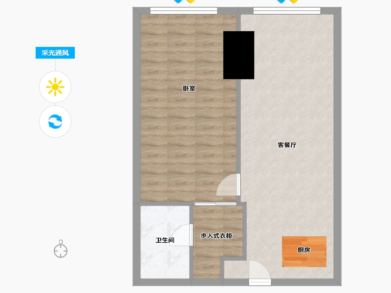 江苏省-无锡市-茂业时代广场-58.01-户型库-采光通风