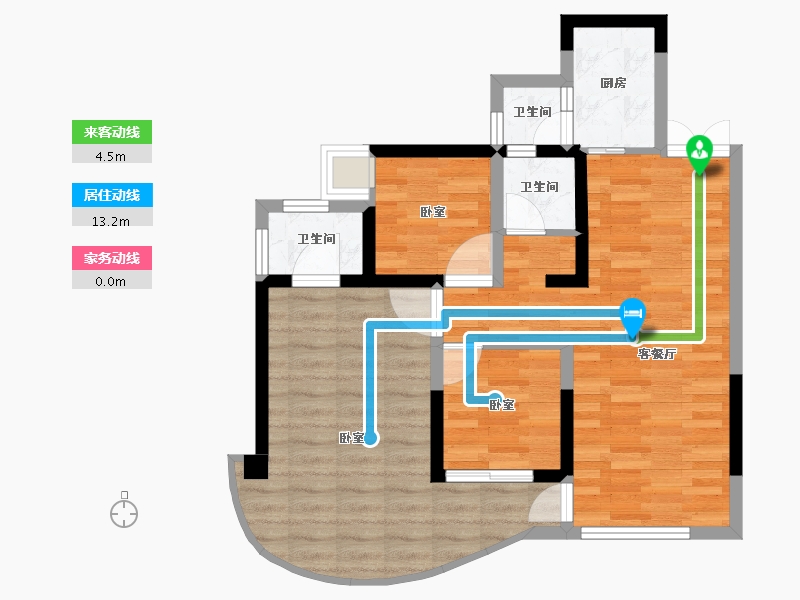 四川省-南充市-信智城-72.81-户型库-动静线