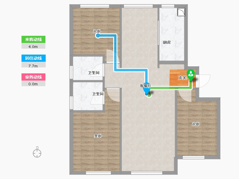 黑龙江省-哈尔滨市-华南城·紫荆名都-102.00-户型库-动静线