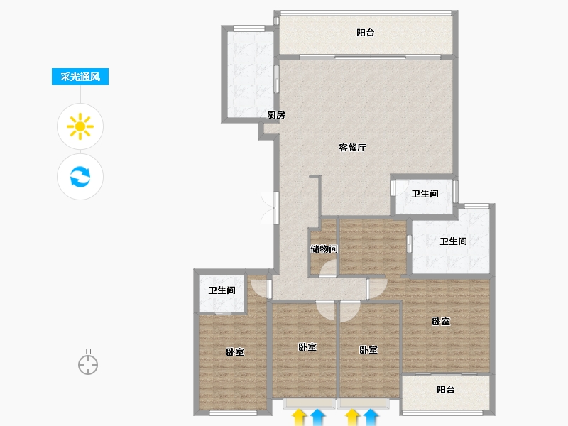 江苏省-南京市-华侨城天鹅堡-179.00-户型库-采光通风