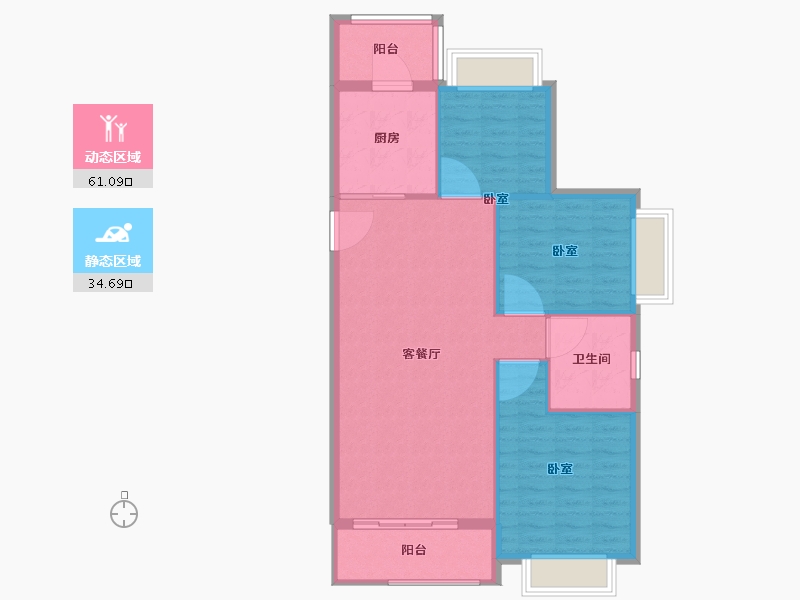 河北省-邯郸市-恒大翡翠御庭-88.00-户型库-动静分区