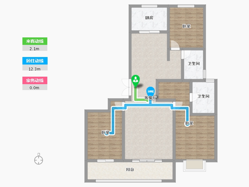 山西省-太原市-龙城金茂府-116.43-户型库-动静线