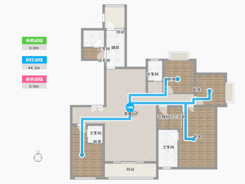 江苏省-无锡市-蠡湖瑞仕花园-198.00-户型库-动静线