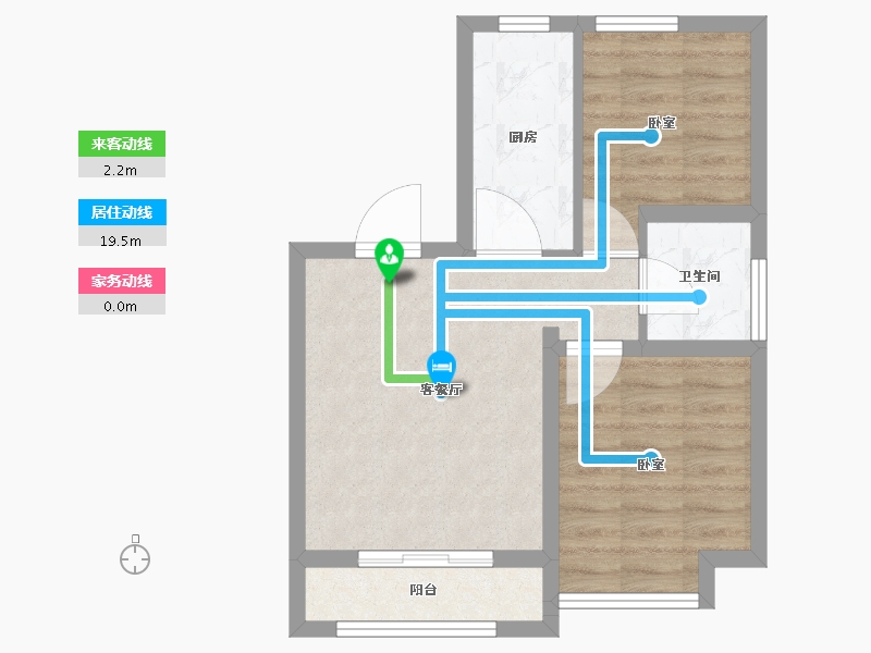 辽宁省-大连市-鹿港小镇-49.31-户型库-动静线