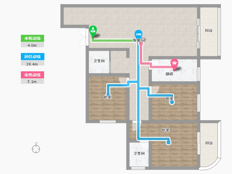 陕西省-咸阳市-沣柳国际-122.00-户型库-动静线