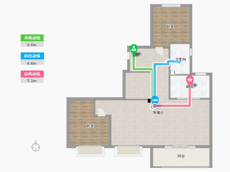 江苏省-无锡市-融创敔山桃源-111.97-户型库-动静线