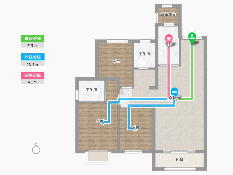 黑龙江省-哈尔滨市-汇龙·拾光里-80.66-户型库-动静线