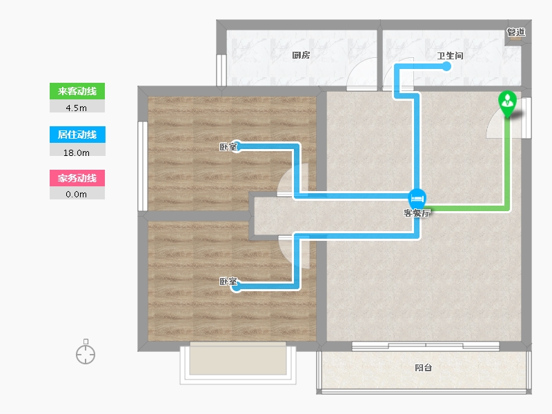 陕西省-渭南市-都市星座-72.25-户型库-动静线