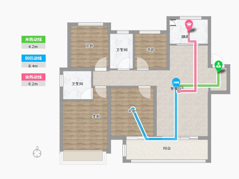 江苏省-徐州市-融创枫丹公馆-100.00-户型库-动静线