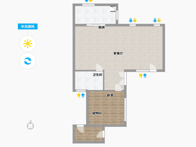 江苏省-无锡市-中交阳羡美庐-88.71-户型库-采光通风