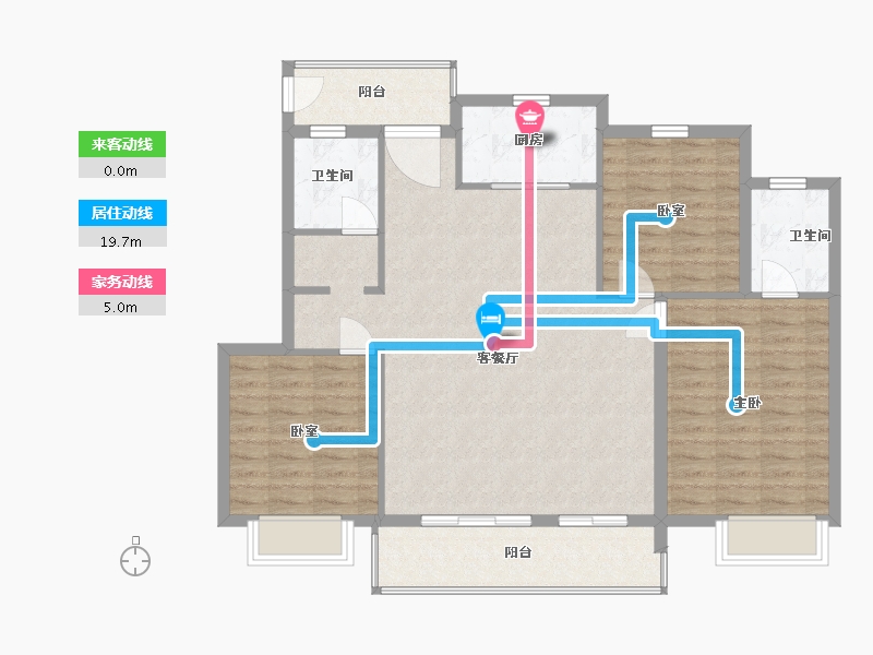 江苏省-无锡市-中梁壹号院-106.00-户型库-动静线