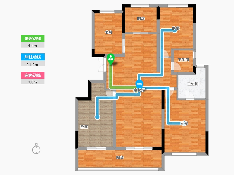 江苏省-常州市-绿城江南里-117.72-户型库-动静线