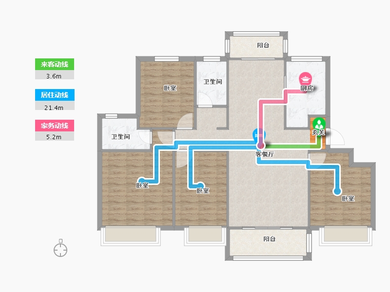 江苏省-徐州市-光明·泉城熙悦-114.00-户型库-动静线